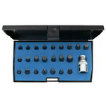 Uzgaļu komplekts 1/4" 24 gab, 620-024, Gedore