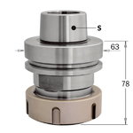 Patrona ar cangu ER40 S=HSK-F63 RH/LH, CMT