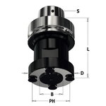 SAW BLADE ARBOR WITH HSK-63F SHANK F=30x2.2mm D2=59mm, CMT