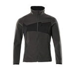 Fleece jacket with zipper Accelerate, dark anthracite/black M, Mascot