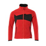 Fleece jacket with zipper Accelerate, red/black M, Mascot