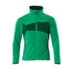 Fleece jacket with zipper Accelerate, green 4XL, Mascot