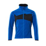 Fleece jacket with zipper Accelerate, azure blue/dark navy 2XL, Mascot