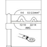 Module insert for non-insulated terminals 0.5-2.5/4-6, Gedore