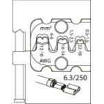 Module insert for flat plugs 6.3 8140-11, Gedore