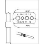 Module insert for heavy connectors 1.5-4mm 8140-18, Gedore