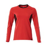 T-Shirt Accel 18391, woman, long sleeved, red/black 2XL, Mascot