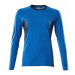 T-Shirt Accel 18391, woman, long sleeved, blue/dark navy 2XL, Mascot