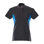Polo Shirt Accelerate, woman, dark navy/azure M, Mascot