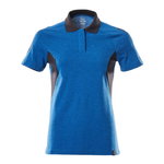 Polo Shirt Accelerate, Ladies fit, azure blue/dark navy 2XL, Mascot
