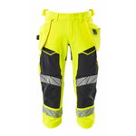 Pants 3/4 Accelerate Safe stretch, hi-vis CL1, yellow/navy C C62, Mascot