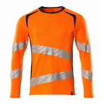 T-shirt Accelerate Safe, long sleev, hi-vis CL2, orange S, Mascot