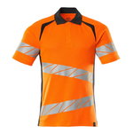 Polo Accelerate Safe hi-vis CL2, orange/dark navy 2XL, Mascot
