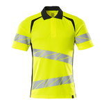 Hi-vis polo krekls Accelerate Safe, CL2, dzeltens/melns, L, Mascot
