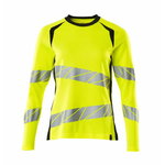 T-shirt Accelerate Safe women, long sleev, hi-vis CL2, yello XS, Mascot