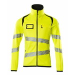 Fleece jumper Accelerate safe, hi-vis CL2, long zipper, yell M, Mascot