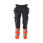 Trousers Accelerate 19131 hi-vis CL1 dark navy/red 82C49, Mascot