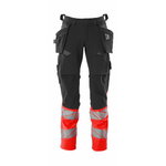 Kelnės  ACCELERATE, holster pockets, d.grey/hi-vis red 82C62, Mascot