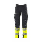 trousers 19179 stretch, hi-vis CL1, d.navy/yellow 82C60, Mascot