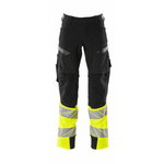 trousers 199179 stretch, hi-vis CL1, black/yellow 82C45, Mascot