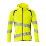 Hoodie with zipper, Accelerate Safe, CL3 yellow/black M, Mascot