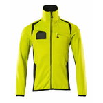 Fleece jumper with zipper Accelerate Safe, yellow/black 2XL, Mascot