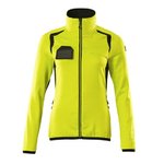 Hi‑Vis Women’s Fleece Jumper with Zipper, yellow/black 3XL, Mascot