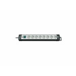 extension socket 8-way black/light grey 5m H05VV-F 3G1,5, Brennenstuhl