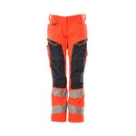Sieviešu Hi-vis bikses Accelerate Safe Diamond CL2, sarkanas 82C46, Mascot