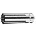 Socket 1/4" long UD profile D 20 L 1/2AF, Gedore