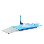 Bike lift 0,5T with air-hydraulic pump 1000mm wire, OMCN