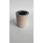 Edge draw-in rubber roller 52x60mm, Hebrock