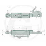 Hydraulic top link, Granit