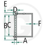 Tube clip, Granit