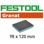 Šlifavimo kempinė Granat6 vnt 98x120x13mm P120, Festool