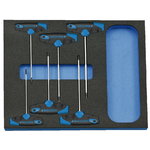 Screwdriver set in 2/4 CT tool module, 6 pieces, Gedore