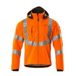 Softshell jacket with hood Blackpool, hi-vis orange S, Mascot