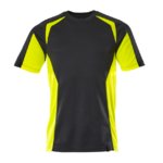 T-shirt 22082 hi-viz, black/yellow 2XL, Mascot