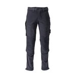 Stretch work trousers with kneepad pockets, dark navy 76C48, Mascot