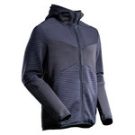 Fleece hoodie with zipper 22603 Customized, navy M, Mascot
