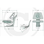 Seat PVC GRANIT, Granit
