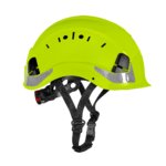 Helmet HelmIQ, ventilated, hi-vis, yellow, Gloves Pro