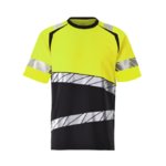 Hi-vis T-krekls Accelerate Safe, CL1 group C, dzeltens/melns, M, Mascot