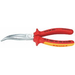 Snipe Nose Side Cutting Pliers angled VDE 200mm, Knipex