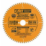 Saw blade for aluminium HM 216x2,2/30mm Z64 a-6° ßTCG, CMT
