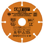 Multi-materials carbide wheel for angle grinder 115x22,23mm, CMT