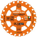 Saw blade for wood Demolition ITK Xtreme HW 160x2,3/1,2x20mm Z24 ß5°ATB, CMT