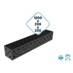 Welding connection block Plus 1200x200x200mm, holes 28mm, GPPH S.C.