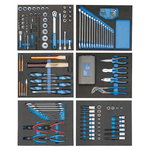 Tööriistavalik Check- tool moodulis, 190-osaline TS-190 TS-1 TS-190, Gedore