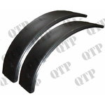 Plastic mudguard flap kit 2pcs 400mm width, radius 1225mm, Quality Tractor Parts Ltd
